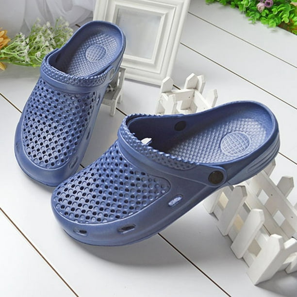 Mens Womens Breathable Slippers Hollow-out Beach Sandals Garden Hole Shoes